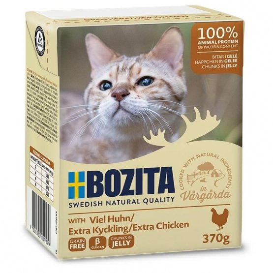 Bozita Trozos De Carne Con Pollo En Gelatina 370g