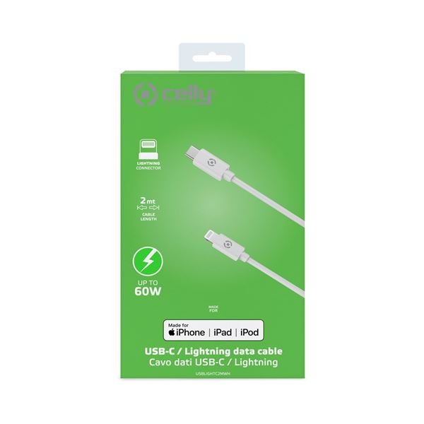Cable Tipo C A Lightning 2m Blanco