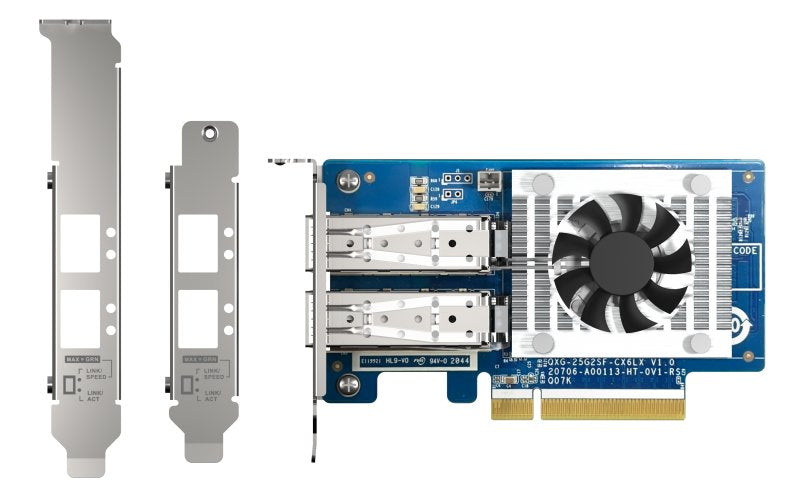 EAN 4713213519066 - QNAP QXG-25G2SF-CX6 adaptador y tarjeta de red Interno Fibra 25000 Mbit/s imagen 1