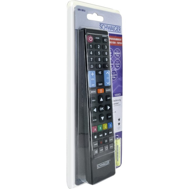 Schwaiger Mando A Distancia 5 In 1 Vorprogrammiert Negro