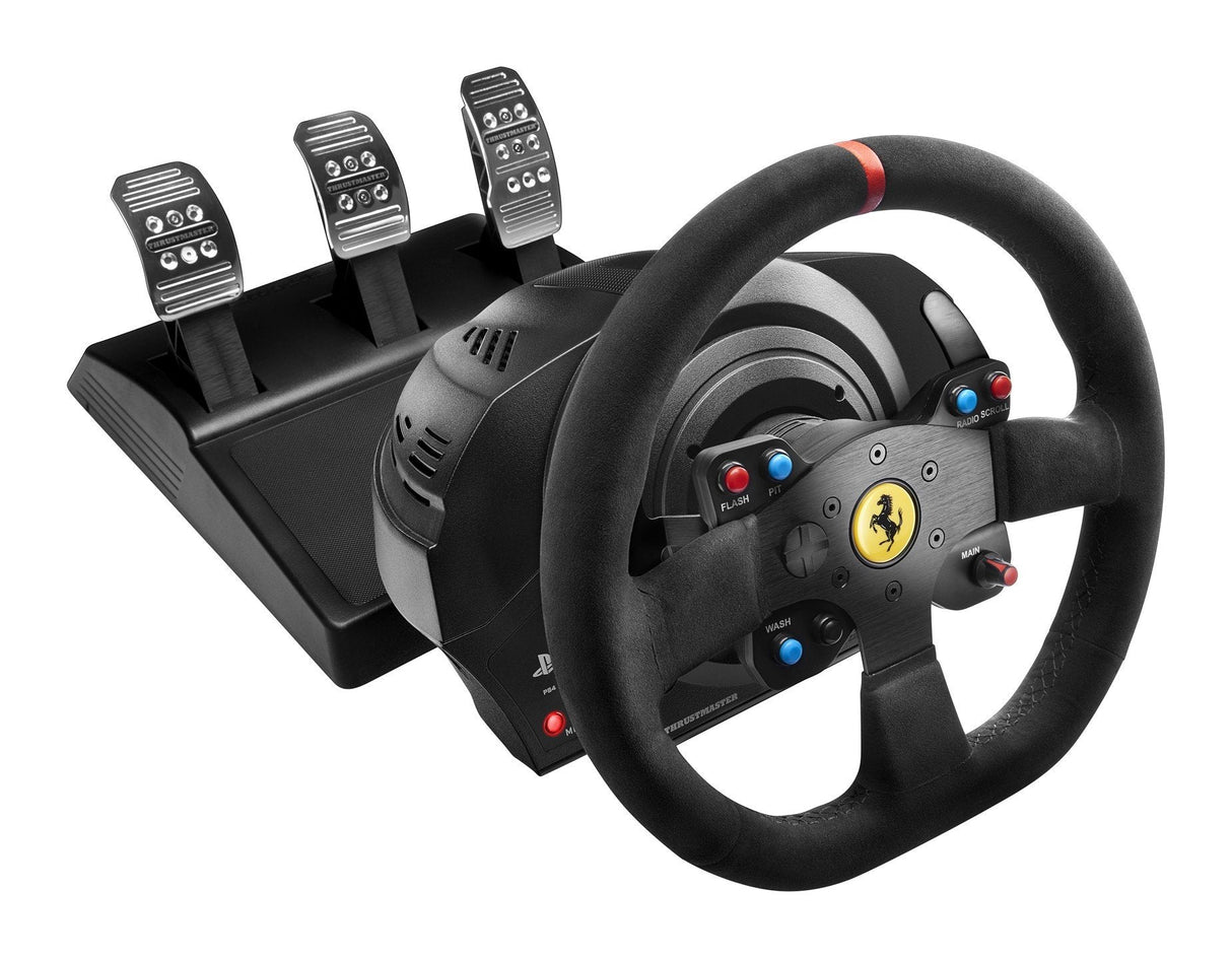 Thrustmaster Volante T300 Ferrari Integral Alcantara Edition Para Ps3/Ps4/Pc