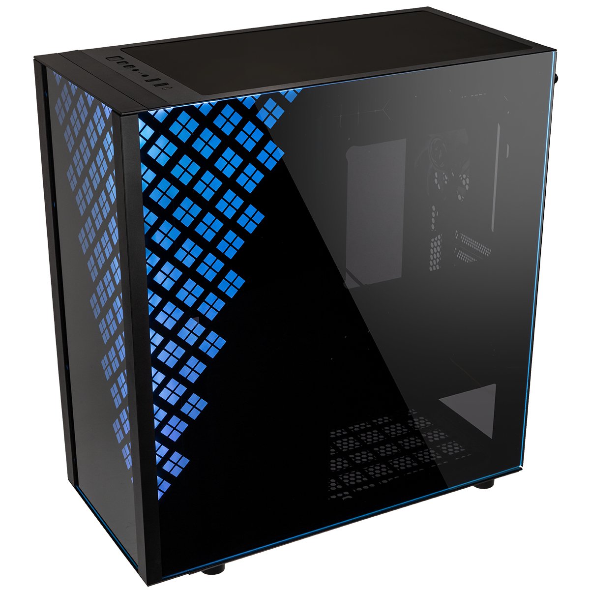 Caja Pc Bitfenix E-Atx Dawn Rgb Tempered Glass Black