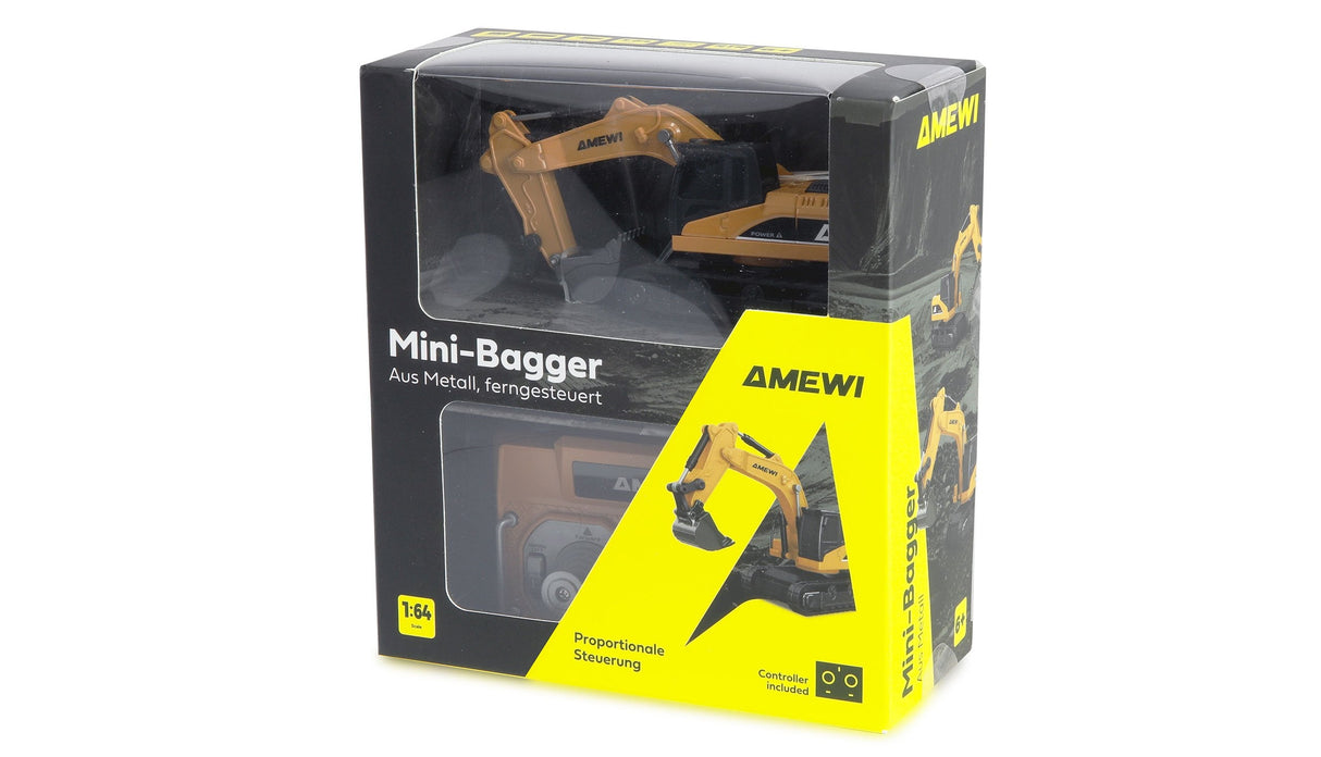 Amewi Mini-Bagger Metall Proportional 8-Kanal 1:64 Rtr 6+