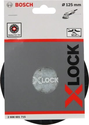 Bosch Professional Placa De Soporte X-Lock De Dureza Media, Ø 125 Mm, Placa Lijadora 2608601715