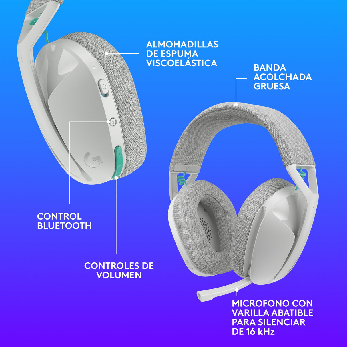 EAN 5099206133310 - Logitech G G321 LIGHTSPEED Inalámbrico Diadema Juego USB Tipo C imagen 17