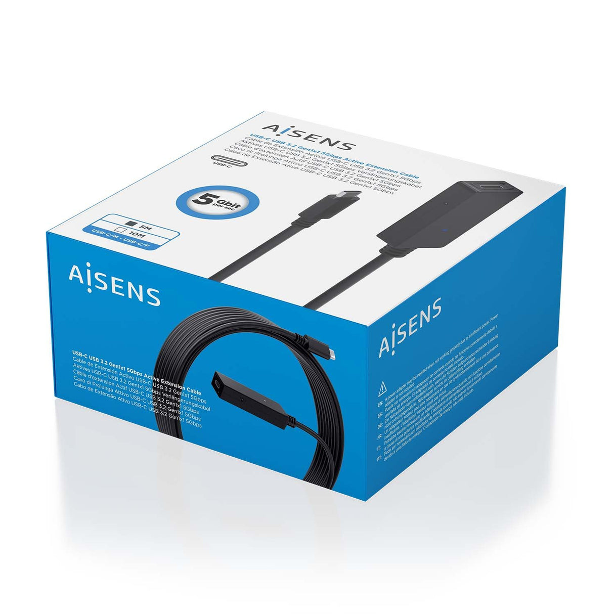 EAN 8435739901519 - AISENS A107-0869 cable USB USB 3.2 Gen 1 (3.1 Gen 1) 5 m USB C imagen 6