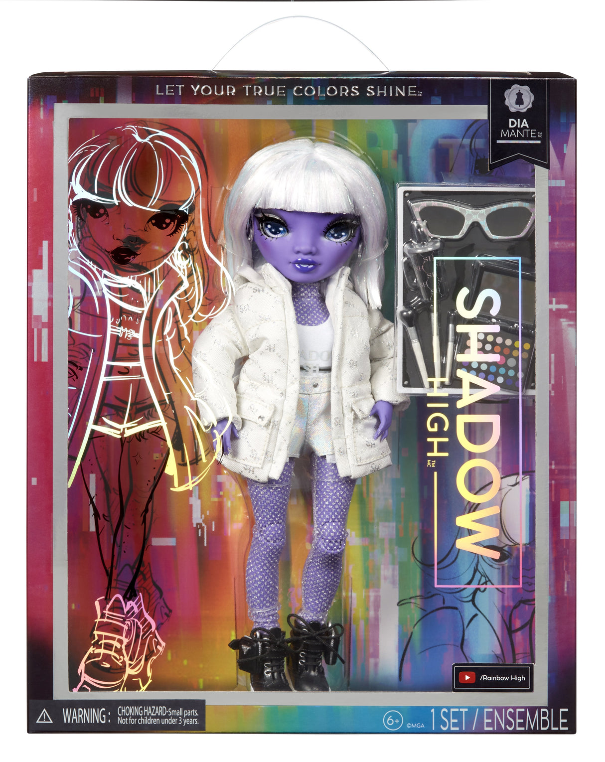 Muñeca Mga Entertainment Shadow High S23 Purple Fasion Doll - Dia Mante, 583066euc
