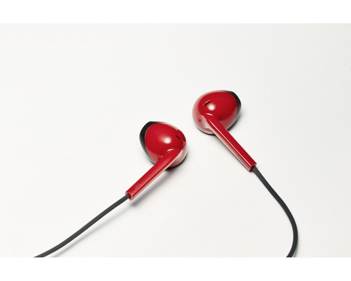 Auriculares Jvc Ha-F19m-Rb Con Micrófono Jack 3.5 Rojos