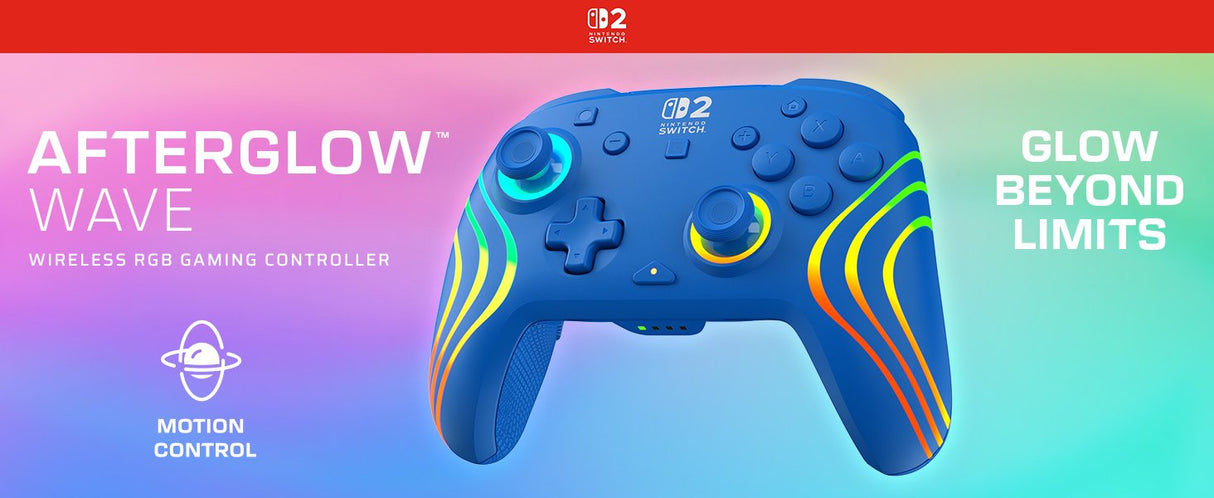 Turtle Beach Afterglow Azul Mando De Juego Rgb Inalámbrico Para Nintendo Switch 2