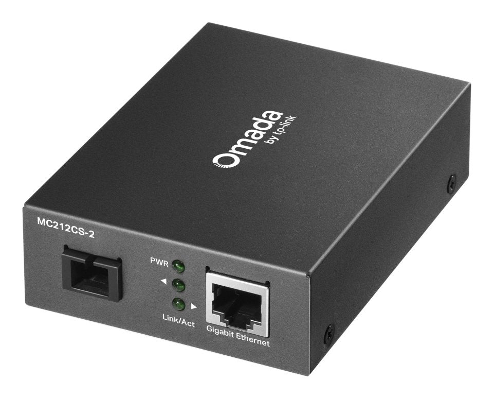 EAN 1210002601856 - TP-Link Omada MC212CS-20 convertidor de medio 1000 Mbit/s 1550 nm Monomodo Negro imagen 1