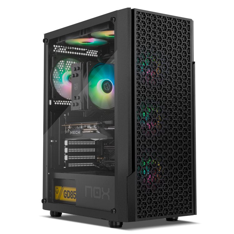 Caja Nox Infinity Beta Semitorre Atx Airflow Argb Rainbow