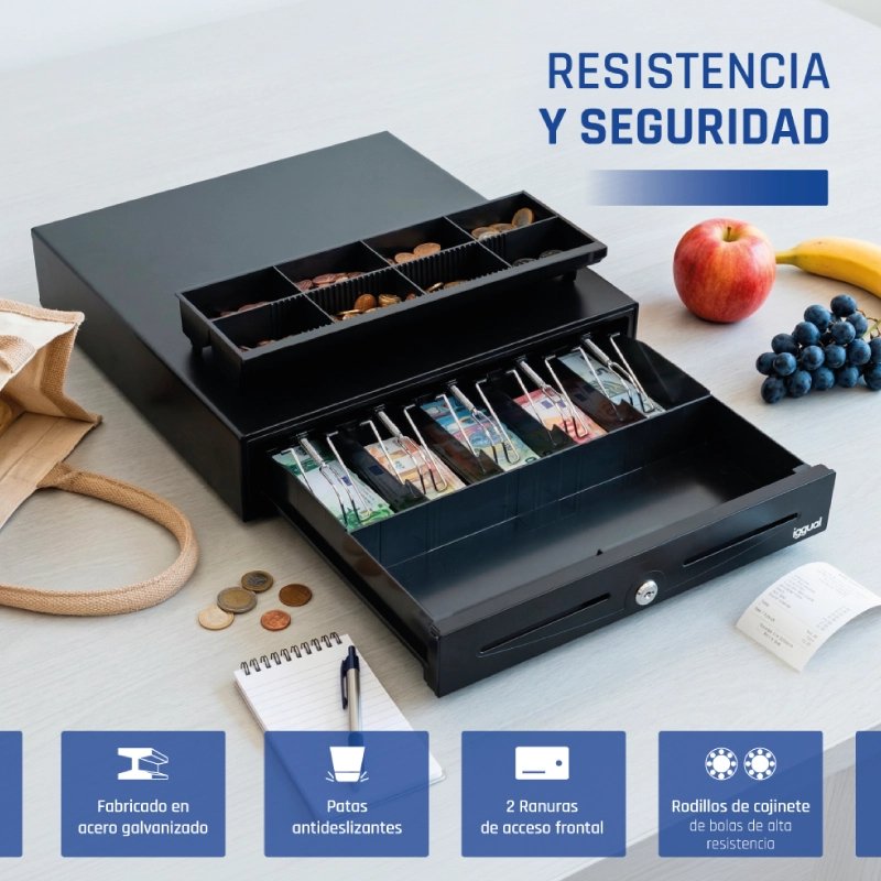 EAN 8435364317433 - iggual IRON-70 Cajón de efectivo automático y manual imagen 3