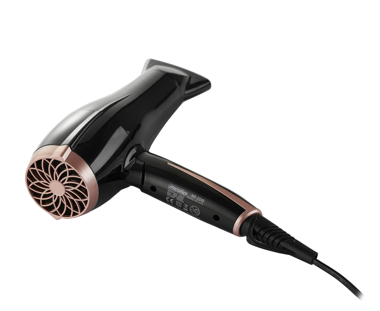 Secador De Pelo Mesko Ms 2249 2000 W, Negro Rosa