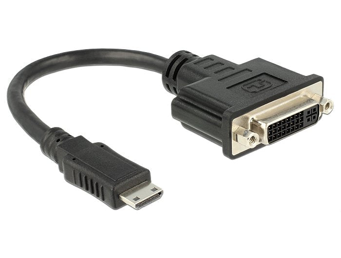 EAN 4043619655649 - DeLOCK 65564 adaptador de cable de vídeo 0,2 m HDMI Type C (Mini) DVI-D Negro imagen 1