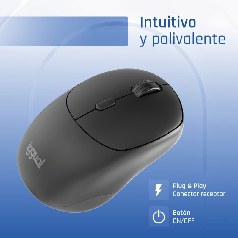 EAN 8435364320532 - iggual NANO-OFFICE-6D ratón Oficina mano derecha RF inalámbrico imagen 5