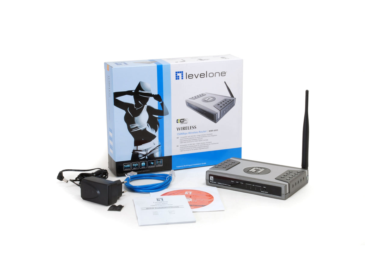 EAN 4015867149348 - LevelOne WBR-6003 router inalámbrico Ethernet rápido Plata imagen 5