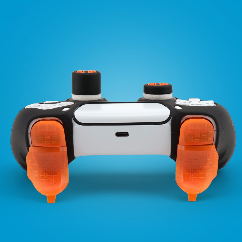 Kit Funda Silicona Fr-Tec Control Mod Pro Para Mando Ps5 Negro