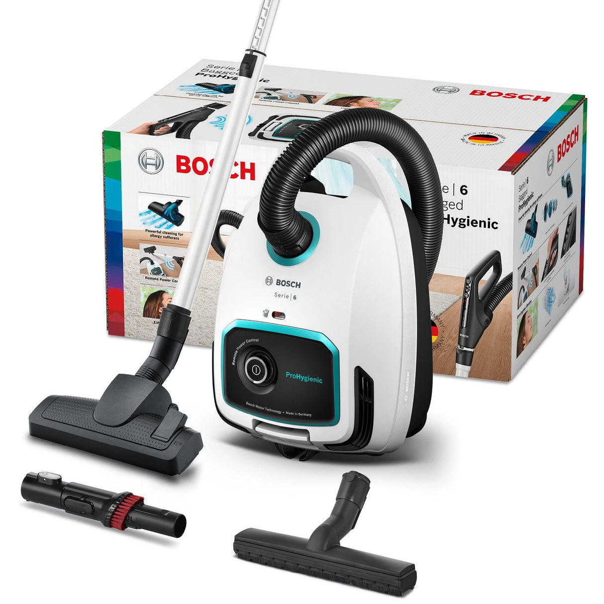 EAN 4242005227846 - Bosch Serie 6 BGL6HYG1 aspiradora 4,5 L Aspiradora cilíndrica Secar 600 W Bolsa para el polvo imagen 2