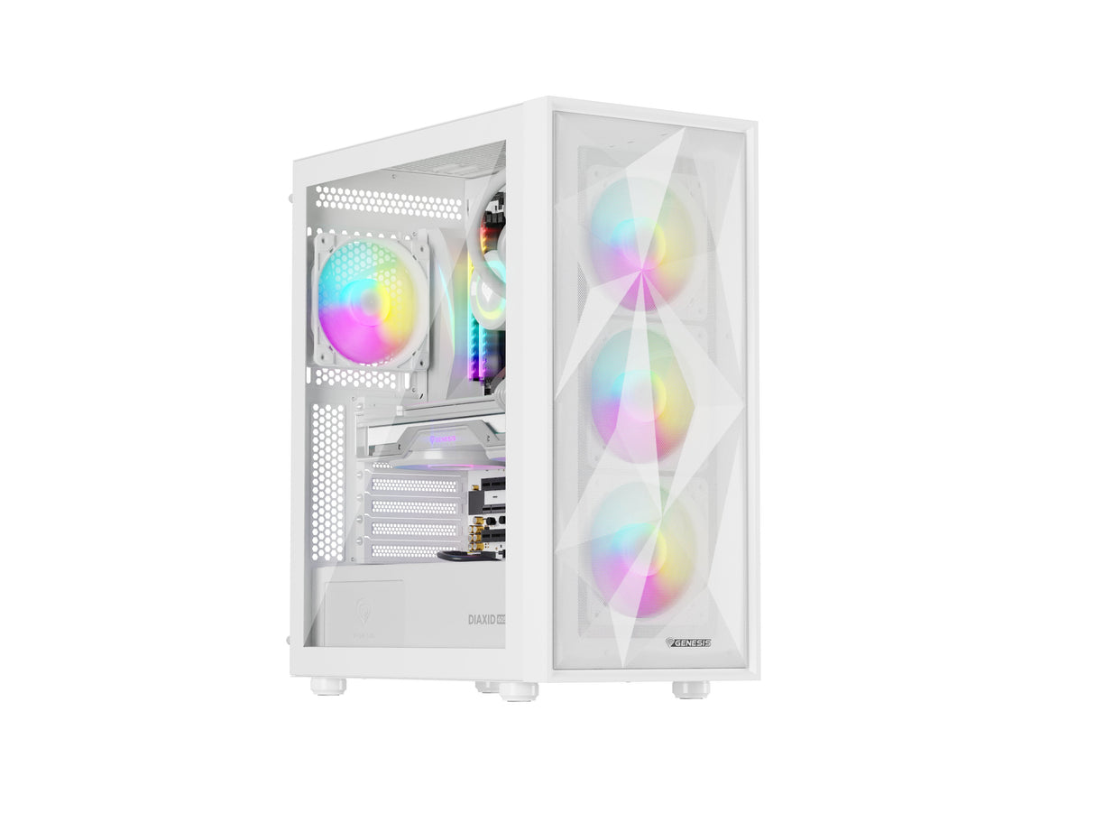EAN 5901969444544 - GENESIS Diaxid 605 ARGB Midi Tower Blanco imagen 3