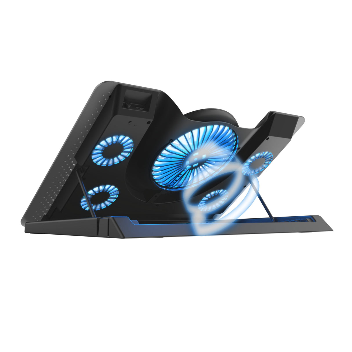 Soporte Refrigerante Trust Gaming Gxt 1125 Quno Para Portátiles Hasta 17.3'/43.9cm 5*Ventiladores Iluminación Led Soporte Para Móvil