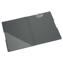Carpeta Portapapeles Herlitz A4 Pf Gris / Negro Con Portalápices
