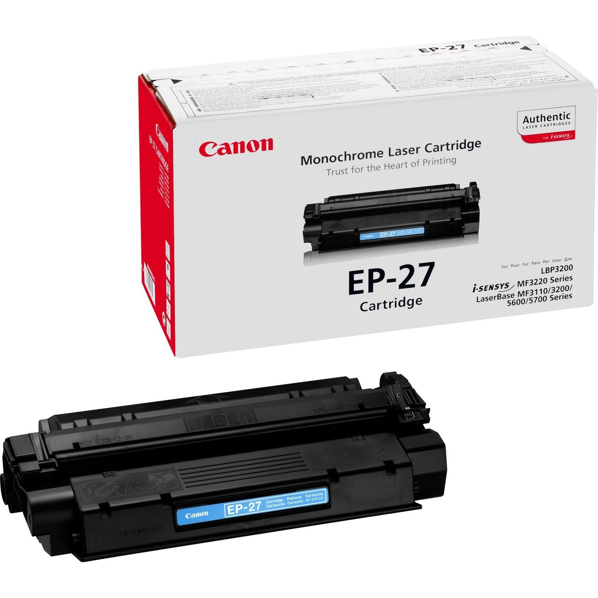Toner Original Canon Ep-27 Negro Para I-Sensys Mf3220, Mf3228, Laserbase Mf3110, Mf3228, Mf3240, Mf5730, Mf5750