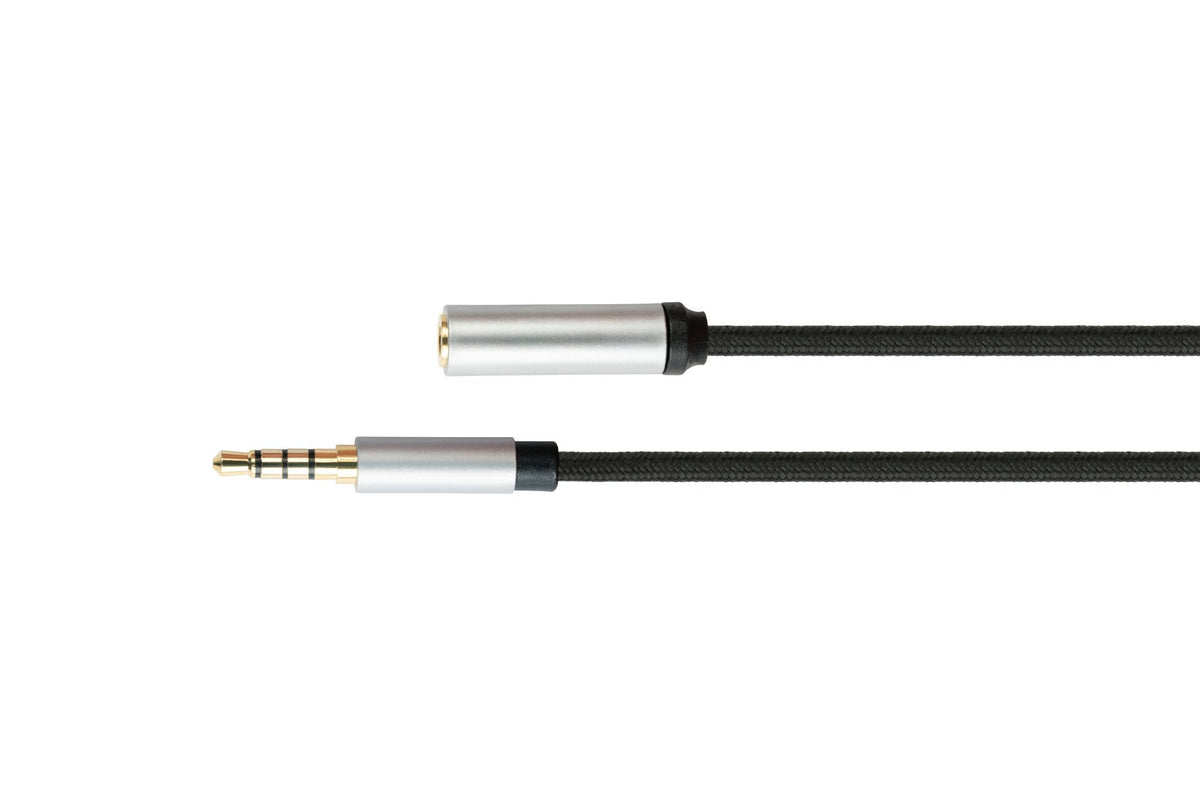 Python Cable De Audio 4-Pol. Klinkenst. An Conector Hembra Negro 3m