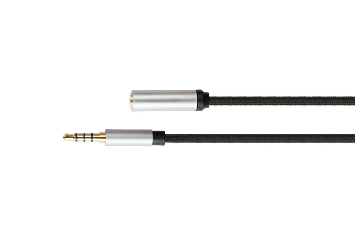 Python Cable De Audio 4-Pol. Klinkenst. An Conector Hembra Negro 2m