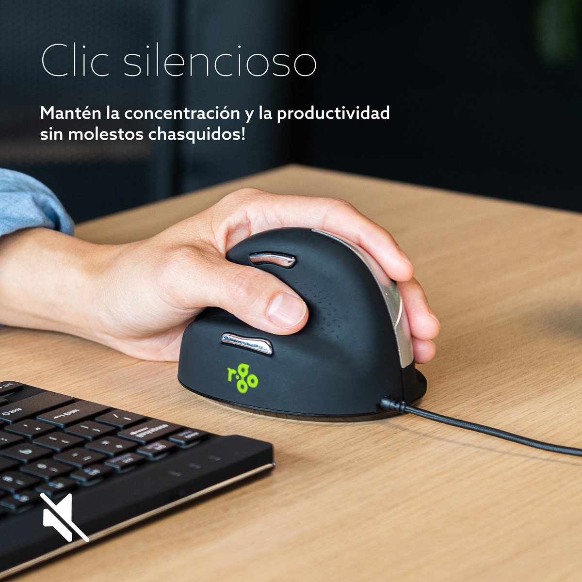 EAN 8719274491347 - R-Go Tools RGOHELELA ratón Oficina Izquierda USB tipo A Óptico 2400 DPI imagen 14