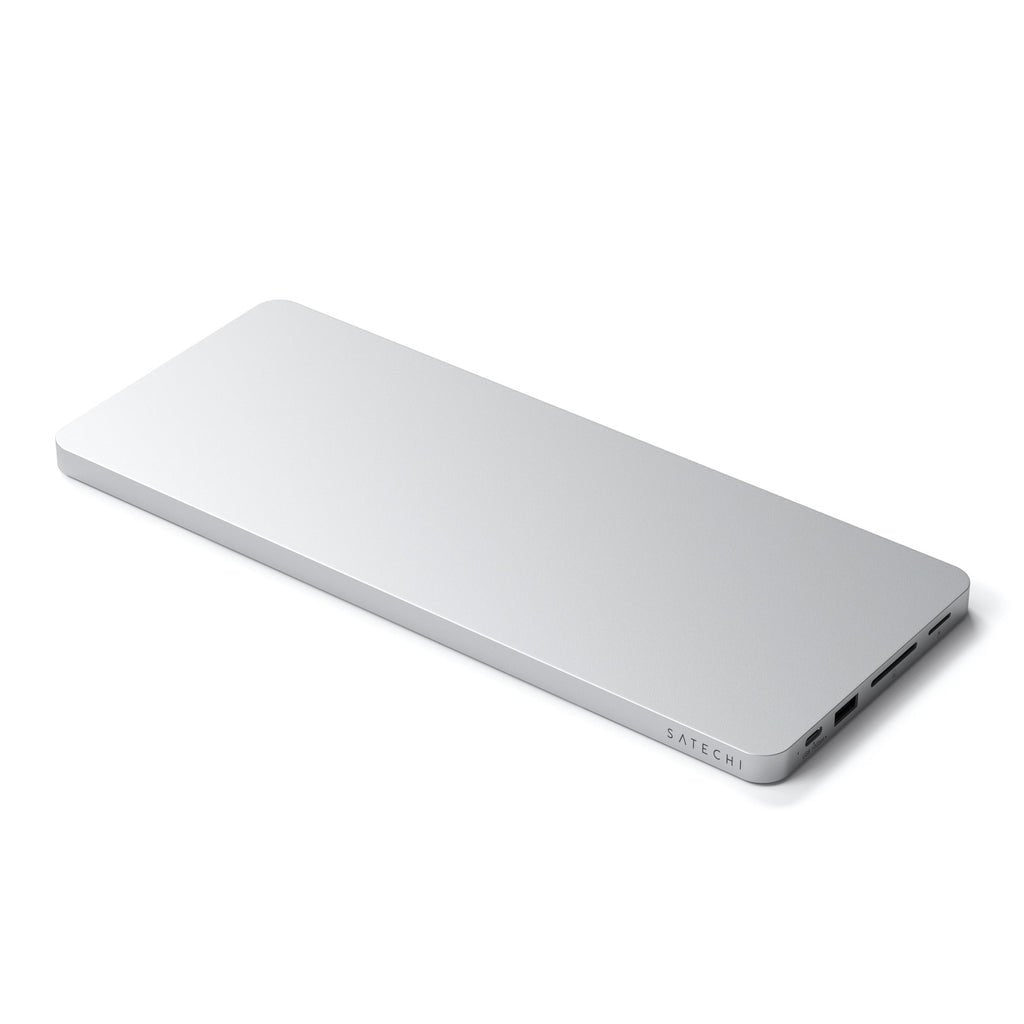 Satechi Slim Dock Do Imac 24" Usb-C (Usb-C 10gb, Usba-A 10gb, 2x Usb-A, Czytnik Kart Micro/Sd, Kieszen Na Nvme Sata) (Srebrny)