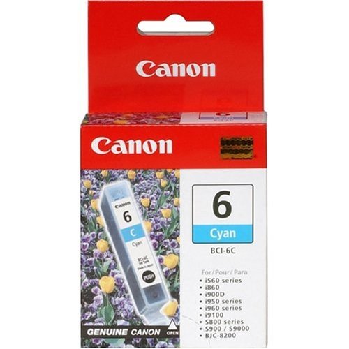 Canon Carga Inyeccion Tinta Cian Bci 6e C 13ml S- 800 820 820d 830d 900 9000 I- 950 965 9100 560 865 905d 9950 990 6500 9100 9950 Ip- 4000 5000 6000d 8500 Mp- 780 750