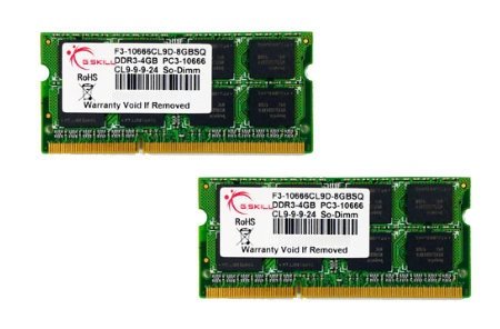 EAN 4711148594837 - G.Skill 8GB DDR3-1333 SQ módulo de memoria 2 x 4 GB imagen 1