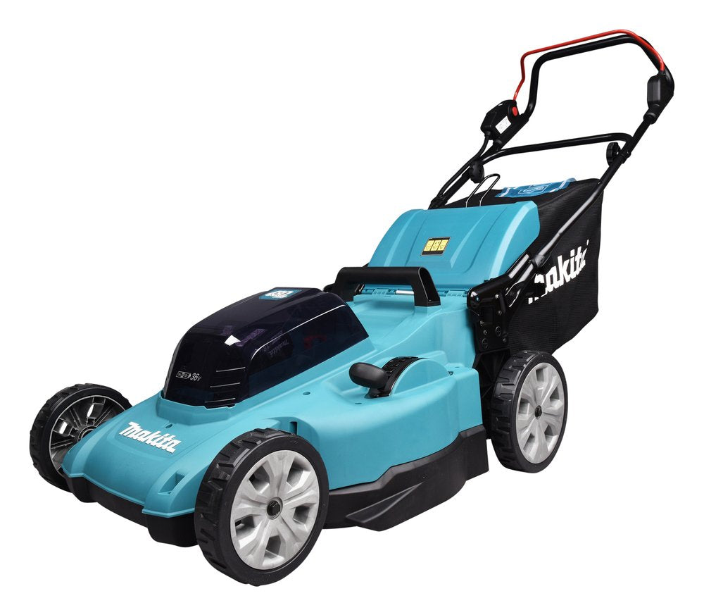 EAN 0088381756679 - Makita DLM480PT2 cortadora de césped Cortacésped manual Batería Negro, Turquesa imagen 10