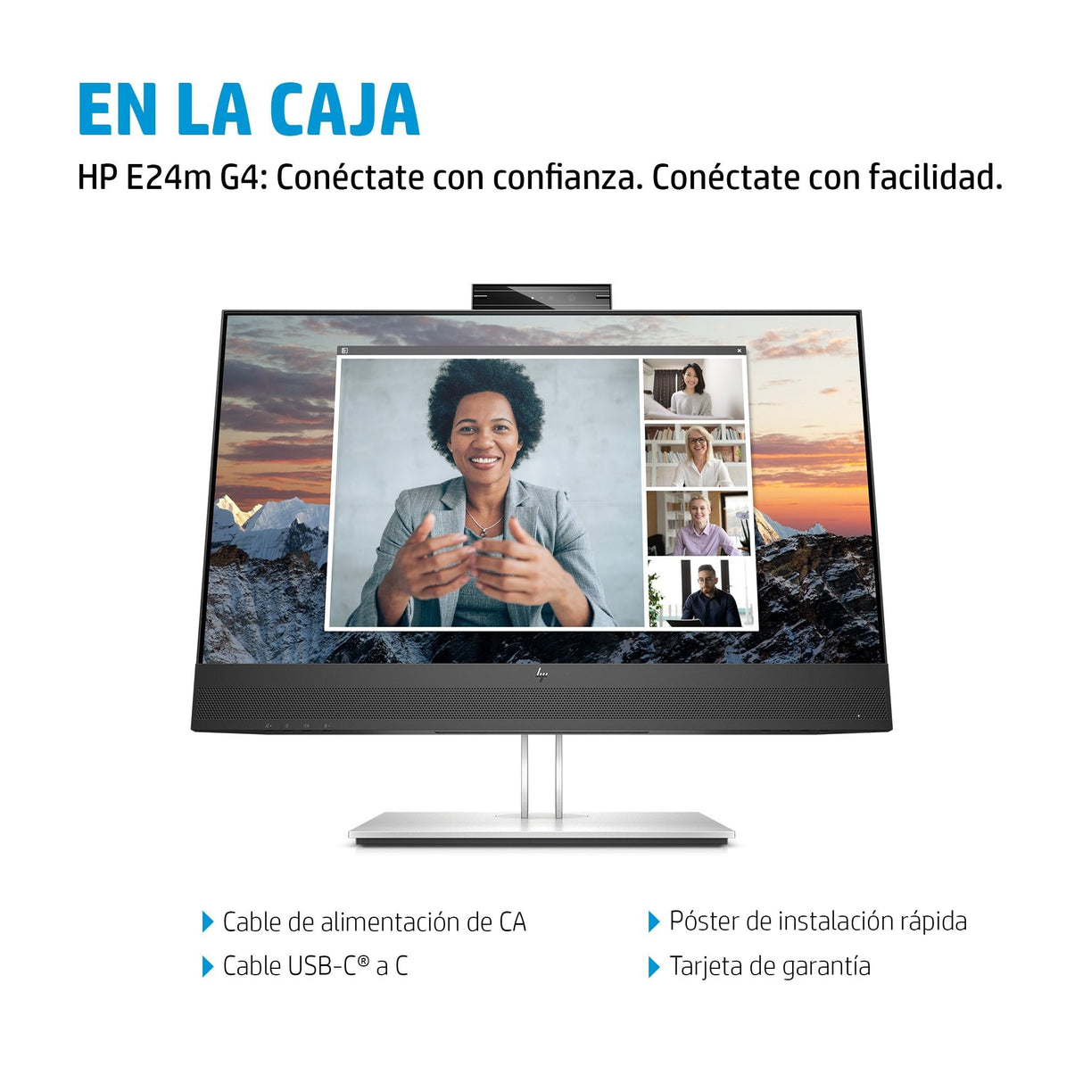 EAN 5715063337721 - HP E24m G4 FHD USB-C Conferencing Monitor pantalla para PC 60,5 cm (23.8") 1920 x 1080 Pixeles Full HD LC imagen 5