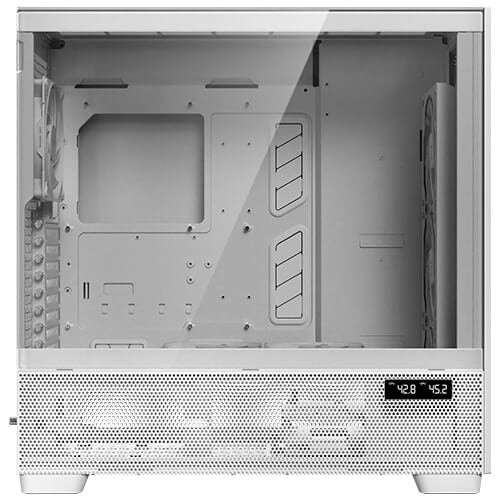 Caja Pc Antec Flux Pro_euv Wood Atx 2xusb3.0 Sin Fuente Blanco