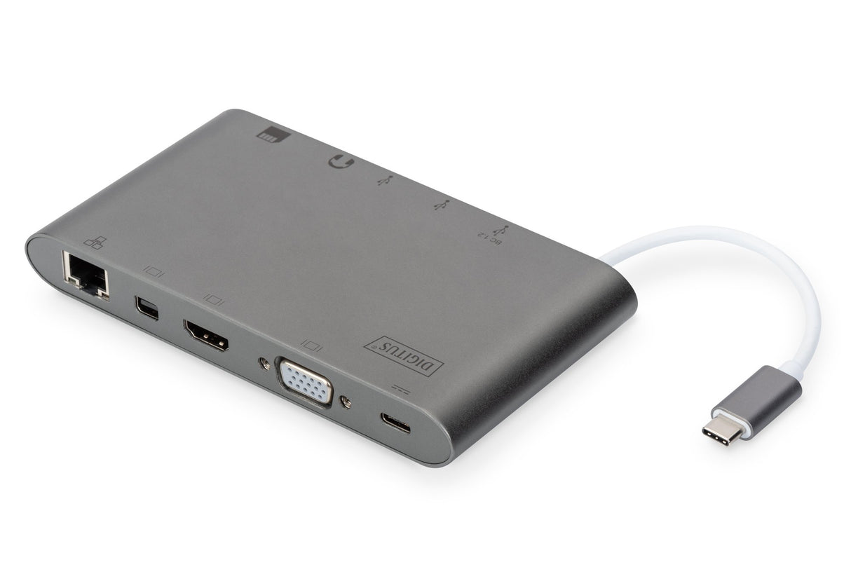 EAN 4016032456650 - Digitus DA-70875 base para portátil y replicador de puertos Alámbrico USB 3.2 Gen 1 (3.1 Gen 1) Type-C Gr imagen 1