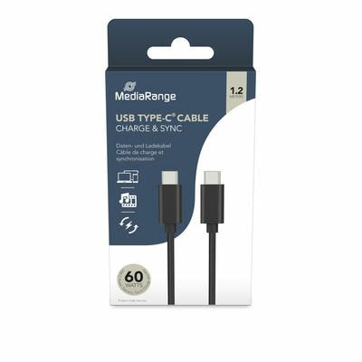 EAN 4260664873327 - MediaRange MRCS213 cable USB USB 3.2 Gen 1 (3.1 Gen 1) 1,2 m USB C Negro imagen 1