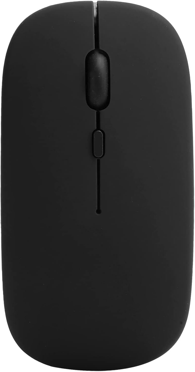 Raton Inalámbrico Recargable 2 En 1 Bluetooth + Usb 2.4g 1600 Dpi Ergonómico Negro