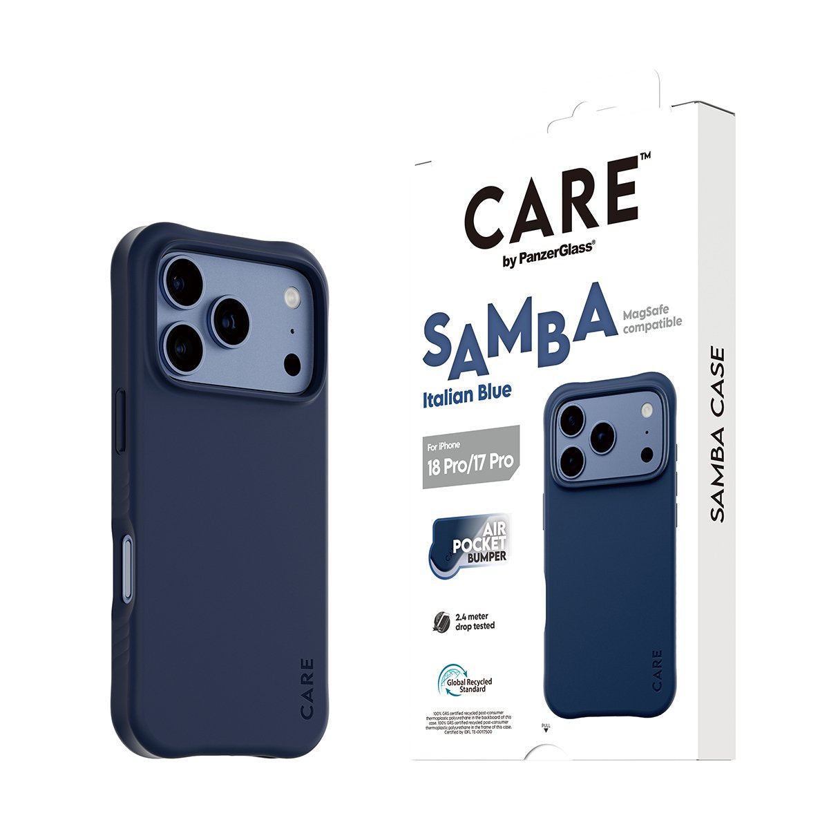 Care By Panzerglass Samba Case Ip17/18 Pro Italian Blue Ms