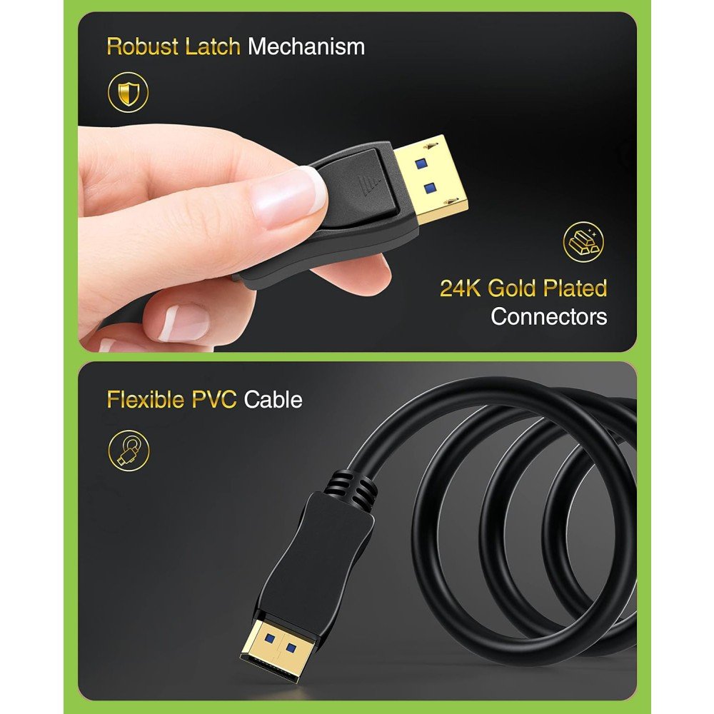 EAN 8059018368123 - Techly ICOC-DSP-A21-020 2 m DisplayPort Negro imagen 7