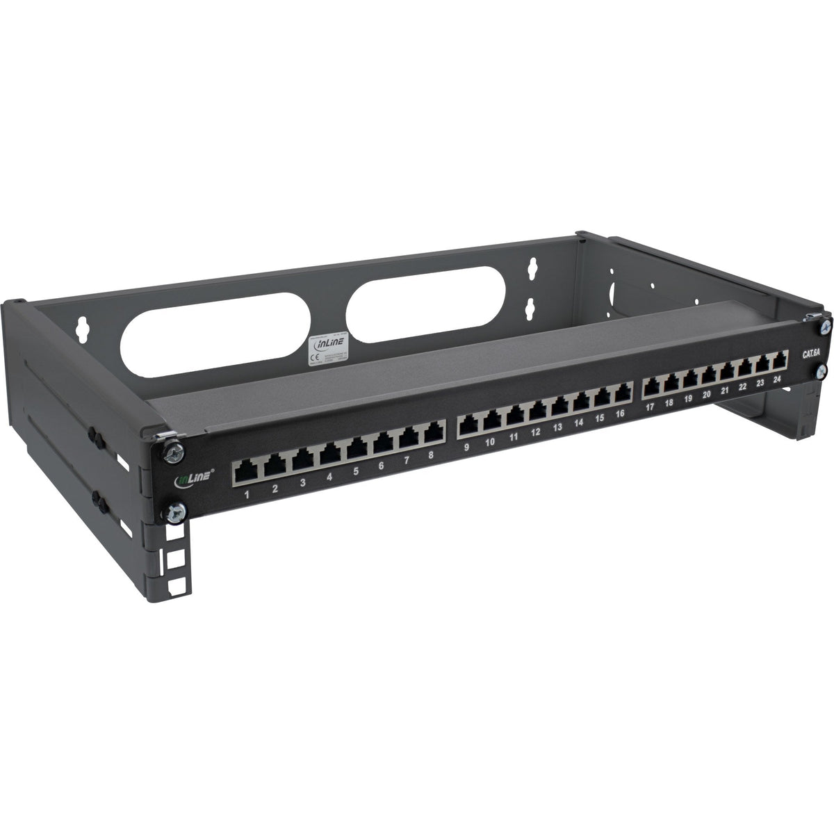 Rack Plegable Inline De 19", 2u, 24-40 Cm De Profundidad, Negro