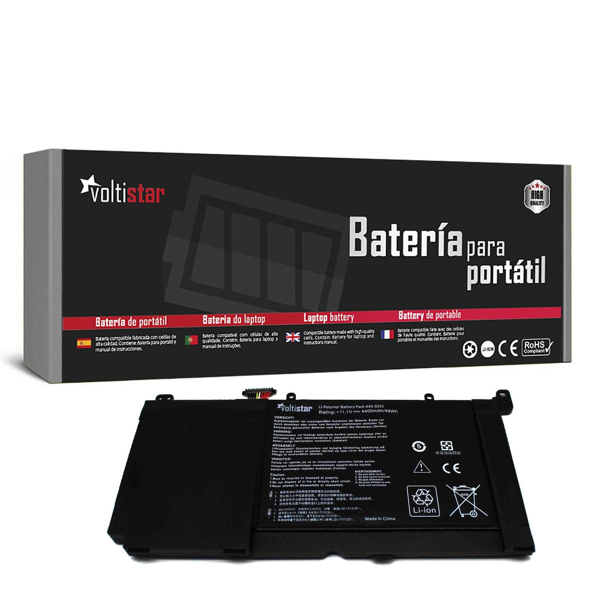 EAN 8435597425004 - VOLTISTAR BAT2031 refacción para laptop Batería imagen 1
