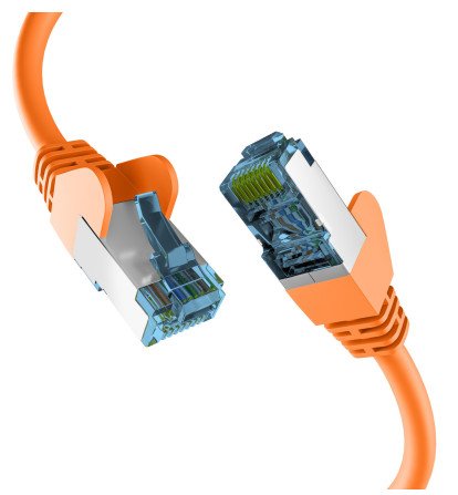 Efb Rj45 Cable De Red Con Cat7 Rohcable Naranja 15m