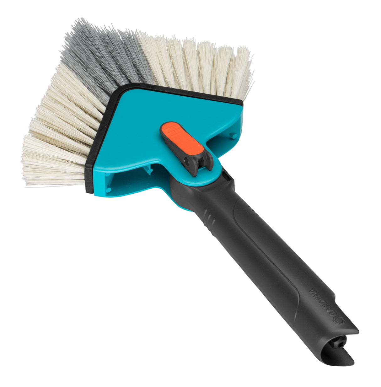 Gardena 3634-20 Escoba Exterior Negro, Azul, Naranja Cerda Dura