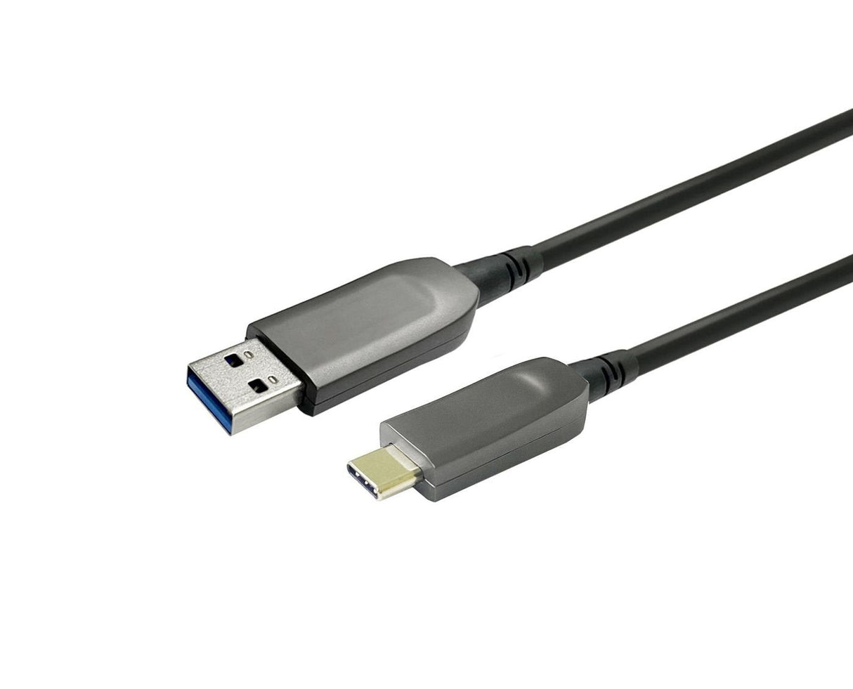 Usb-A To Usb-C M/M Optic - Fiber Cable 15m - Warranty: 144m