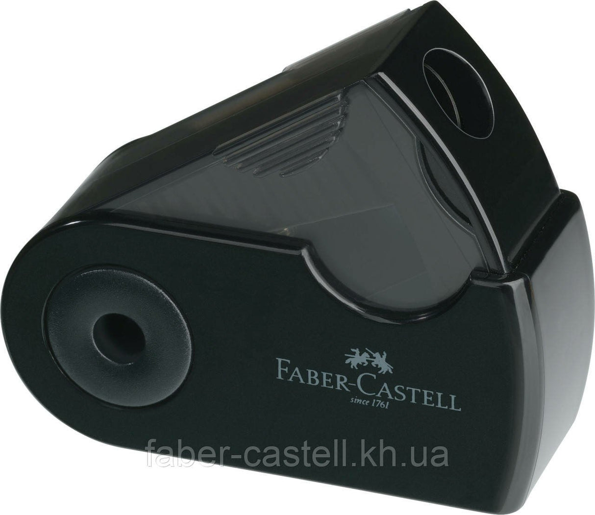 EAN 6933256657749 - Faber-Castell 182774 sacapuntas Sacapuntas manual Negro, Azul, Rosa imagen 3
