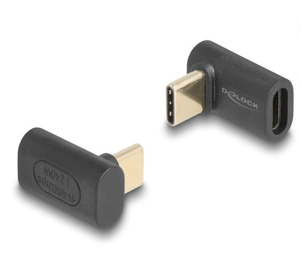Delock 60246 Usb Adaptador 40 Gbps Usb Type-C Pd 3.1 240 W Macho A Puerto Hembra Sesgado 8k 60 Hz