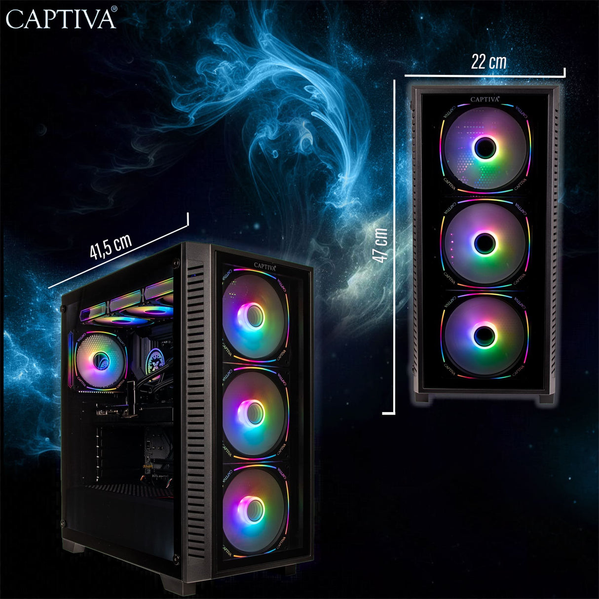 EAN 4046373950050 - CAPTIVA 95005 PCs/estación de trabajo AMD Ryzen™ 7 7800X3D 64 GB DDR5-SDRAM 2 TB SSD NVIDIA GeForce RTX 5 imagen 5