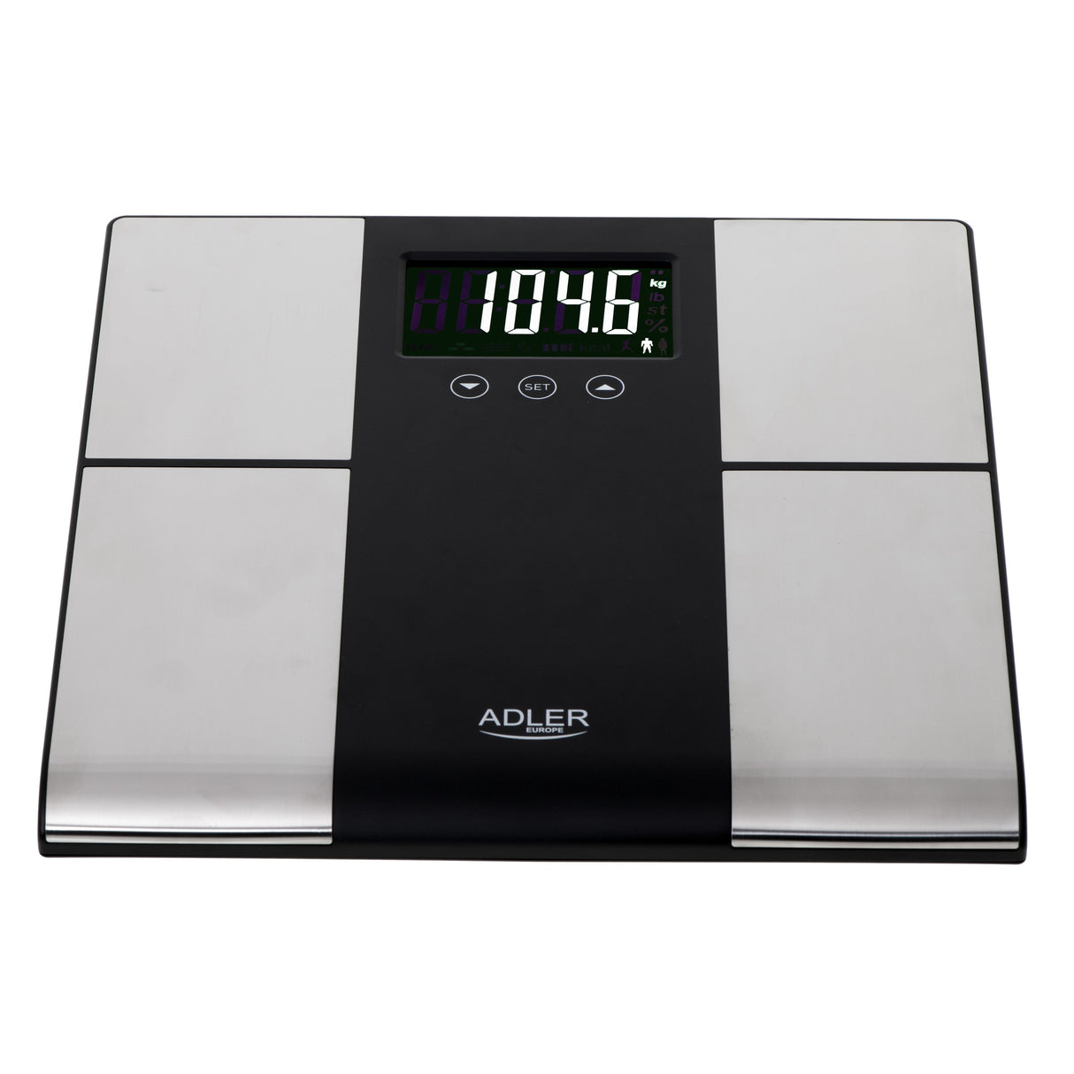 EAN 5902934838702 - Adler AD 8165 báscula de baño Rectángulo Negro, Gris Báscula personal electrónica imagen 2