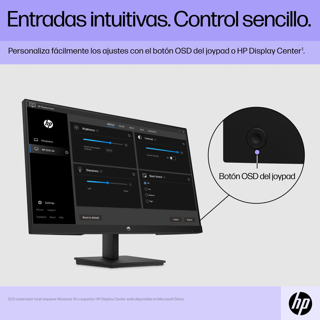 EAN 0196548193844 - HP V24i G5 FHD Monitor pantalla para PC 60,5 cm (23.8") 1920 x 1080 Pixeles Full HD LCD Negro imagen 16